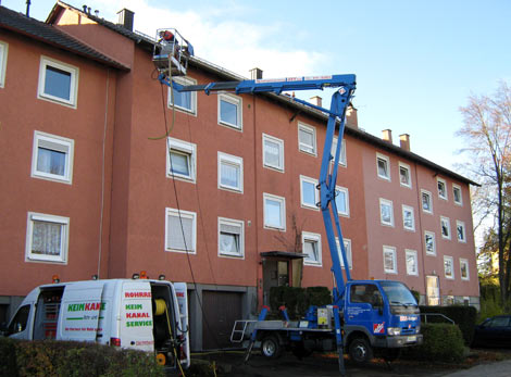 Dachrinnenreinigung